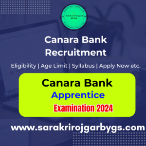 Canara Bank Apprentice Recruitment
