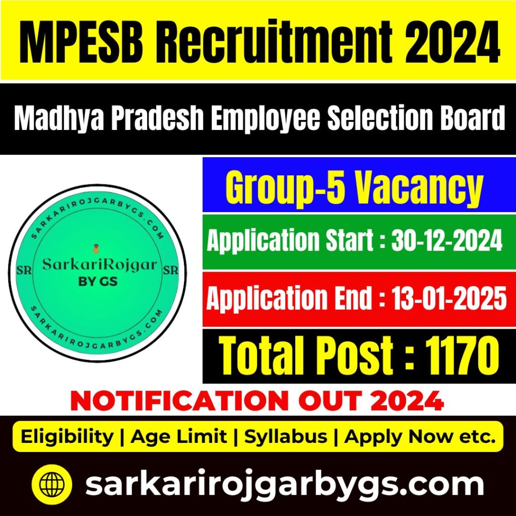 MPESB Recruitment 2024